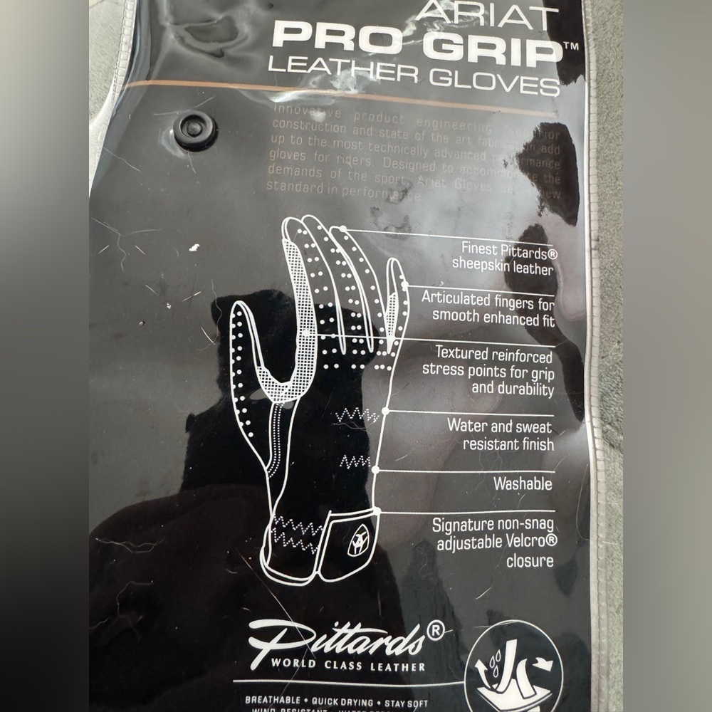 Ariat Pro Grip Leather Gloves - Picture 8 of 10